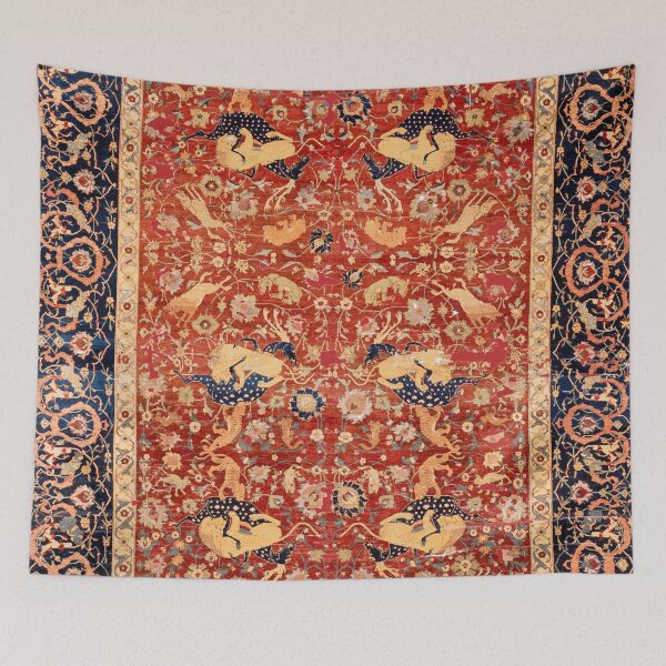 Item preview, 16th Century Persian Animal Rug designed and sold by Vicky Brago-Mitchell®.