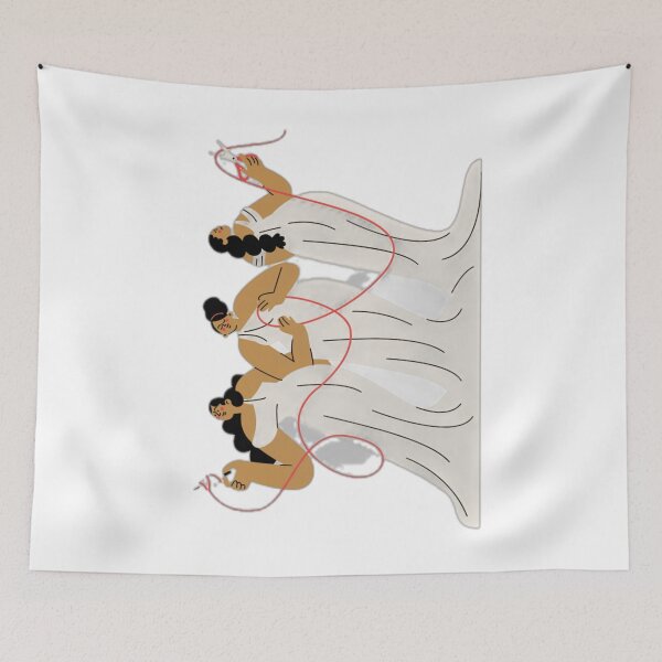 Item preview, Abstract Figures with Flowing Red Threads designed and sold by DailyDoodlesBySumbul.