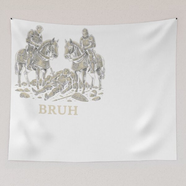 Item preview, Medieval Knight Bruh Fallen Warrior Meme designed and sold by JMDesignHub.