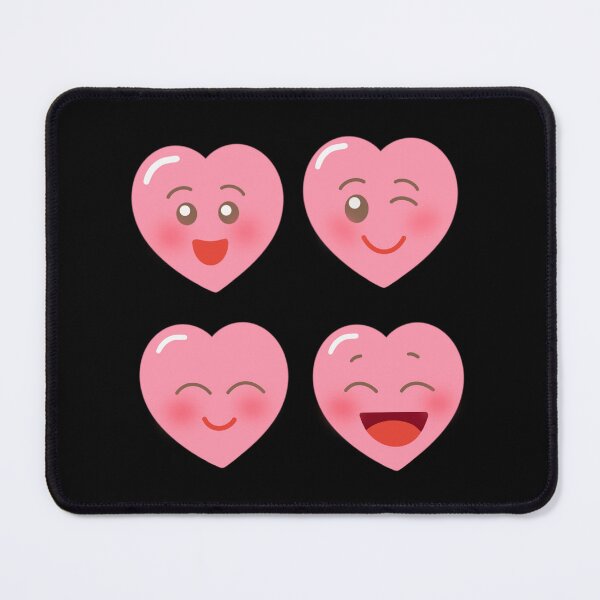 Item preview, Retro Heart Emoji Face Sticker Sheet Grid Graphic Design⁠ designed and sold by Teenidesign .