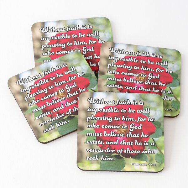Item preview, Hebrews 11:6 Red Rose photograph designed and sold by InsprtnlArtbyDP.