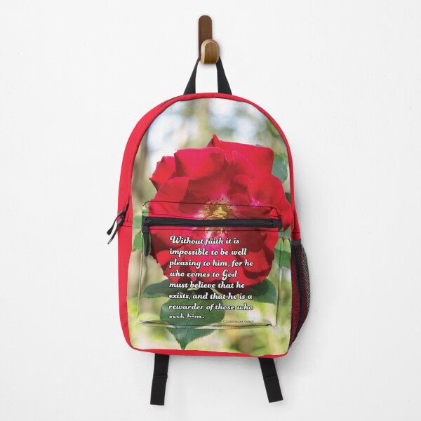 Item preview, Hebrews 11:6 Red Rose photograph designed and sold by InsprtnlArtbyDP.
