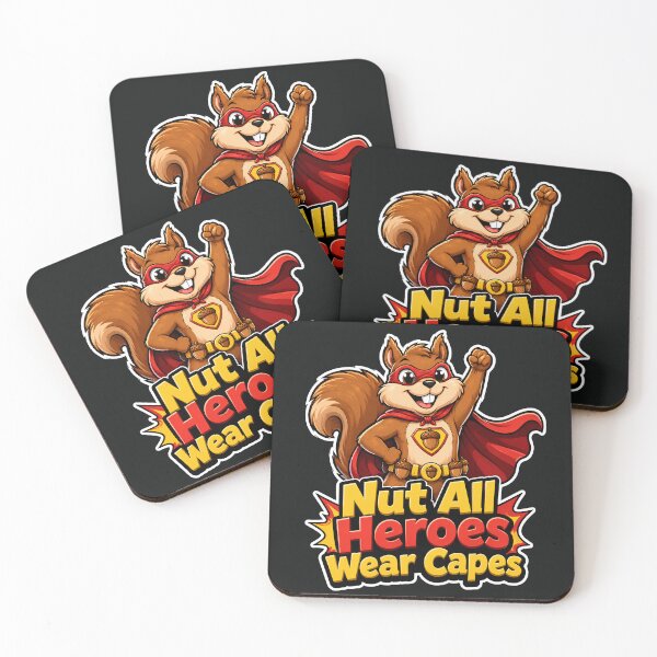Item preview, Nut All Heroes Wear Capes Funny Superhero Squirrel T-Shirt designed and sold by Cosmic Meme Factory.