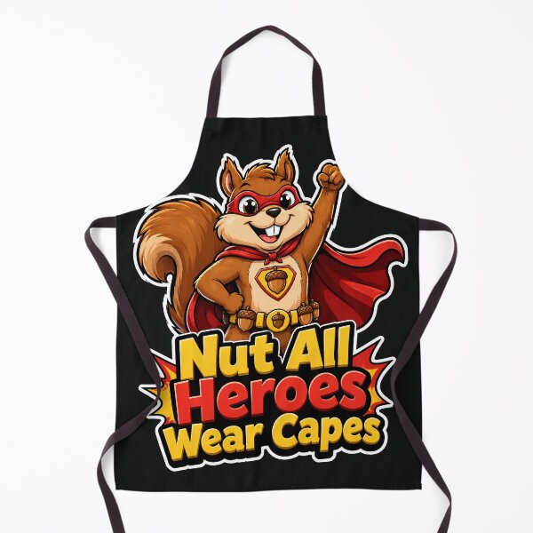 Item preview, Nut All Heroes Wear Capes Funny Superhero Squirrel T-Shirt designed and sold by Cosmic Meme Factory.