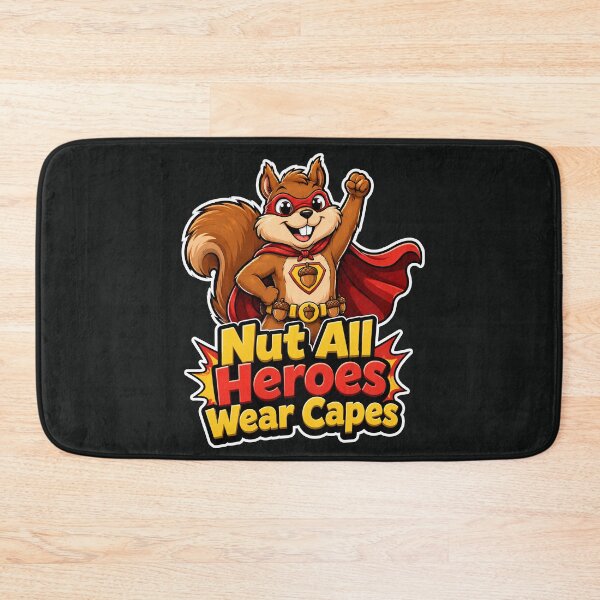 Item preview, Nut All Heroes Wear Capes Funny Superhero Squirrel T-Shirt designed and sold by Cosmic Meme Factory.