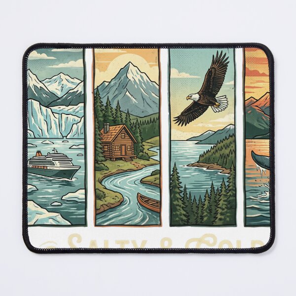 Item preview, Alaska Cruise Crew Salty Cold Vintage Travel Design designed and sold by JMDesignHub.