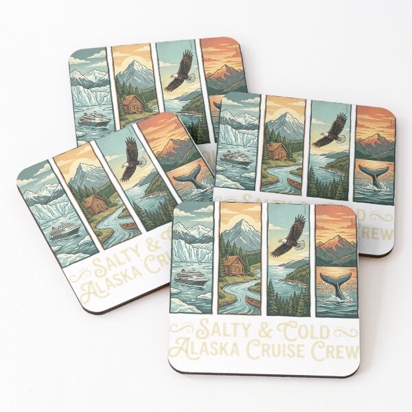 Item preview, Alaska Cruise Crew Salty Cold Vintage Travel Design designed and sold by JMDesignHub.