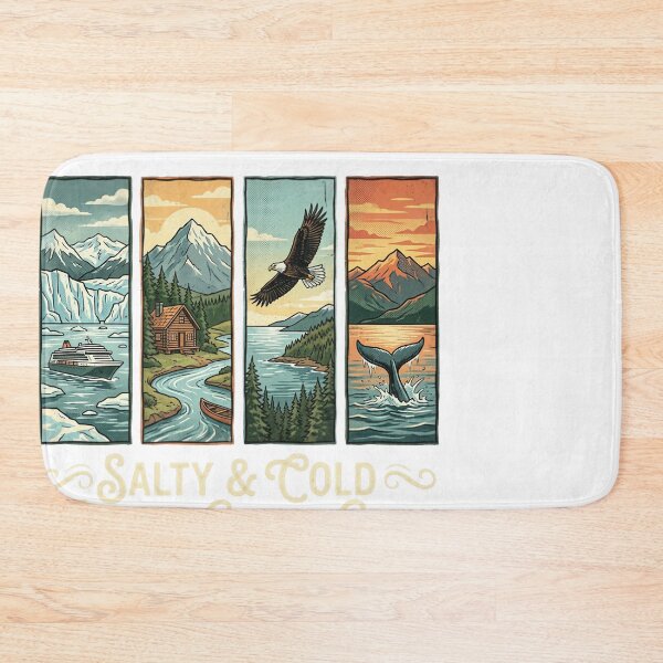 Item preview, Alaska Cruise Crew Salty Cold Vintage Travel Design designed and sold by JMDesignHub.