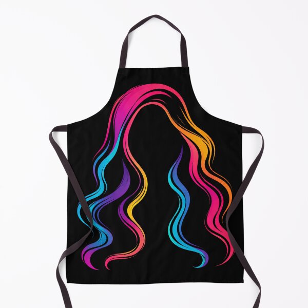 Item preview, Vibrant Neon Wavy Hair Minimalist Illustration designed and sold by Tharaazu.