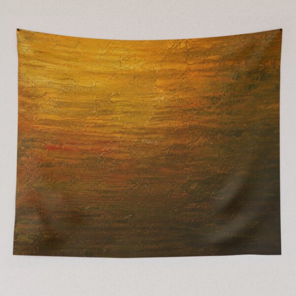 Item preview, Golden Earth Abstract Texture – Warm Acrylic Painting Inspired Wall Art designed and sold by Ingorgia Studio.
