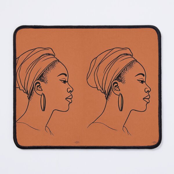 Item preview, Art - Afro Woman Portrait, Contemporary Minimalist Style designed and sold by AnimeShin.