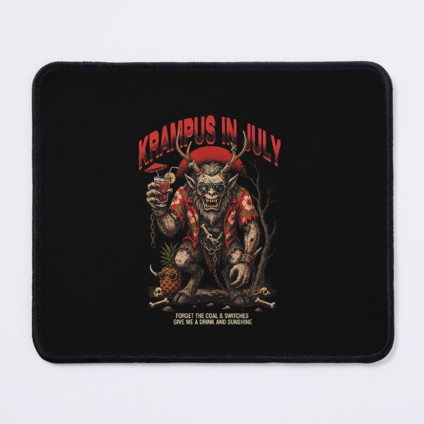 Item preview, Krampus In July – Dark Horror Christmas Funny Summer Shirt Gothic Krampus Gift V8 designed and sold by DarylWelsh2024.