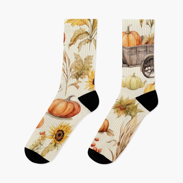 Item preview, Rustic Farmhouse and Autumn Oil Watercolor Print of Pumpkins and Sunflowers, Country Art designed and sold by ArteVintage.