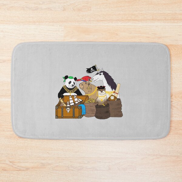 Item preview, Halloween Pirate Capybara, Otter, Panda, Parrot, and Unicorn Die Cut designed and sold by JoyousArt4u.