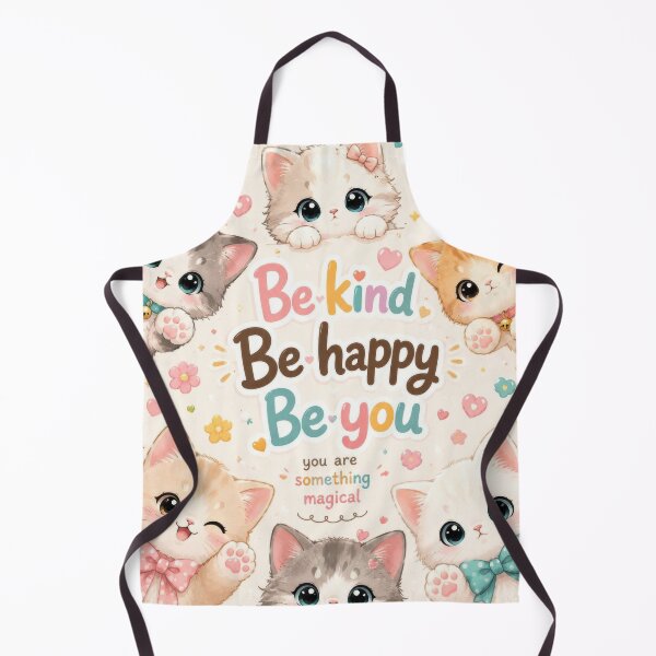 Item preview, Be Kind Be Happy Be You | Cute Kawaii Cat Poster designed and sold by dreamybyana.