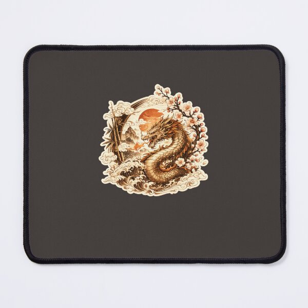 Item preview, Asian Dragon Sakura Sticker designed and sold by EduardTT.