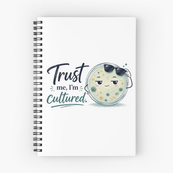 Item preview, Trust Me I’m Cultured Microbiology Sticker designed and sold by Sophie Cotton.