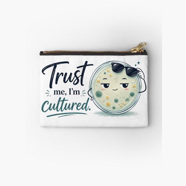Item preview, Trust Me I’m Cultured Microbiology Sticker designed and sold by Sophie Cotton.