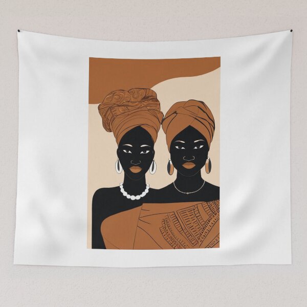 Item preview, Art - Afro-Bohemian Aesthetic, Contemporary Female Figures designed and sold by AnimeShin.