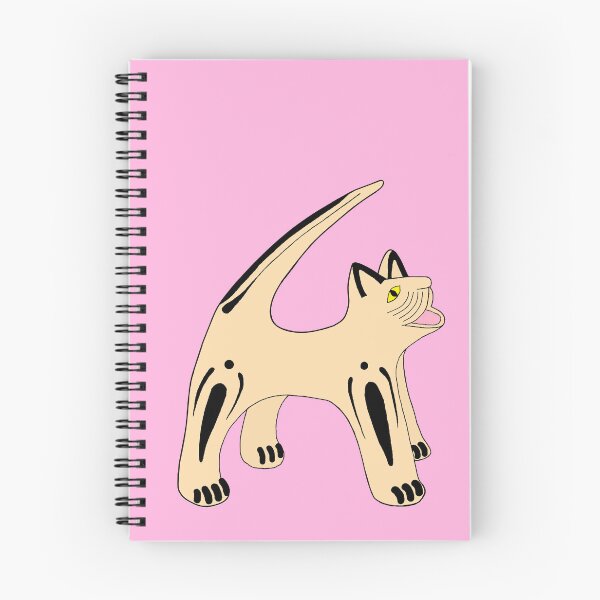 Item preview, Abstract Folk Art Hungry Cat 2 Die Cut designed and sold by JoyousArt4u.