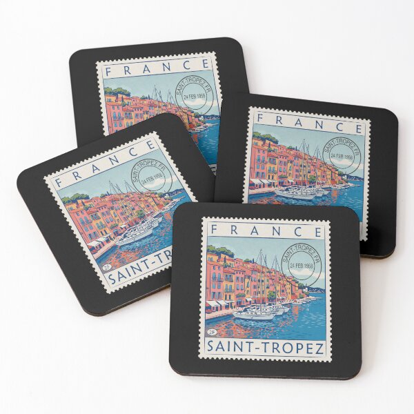 Item preview, Saint Tropez France Riviera Postage Stamp Travel Sticker designed and sold by stickercuffs.