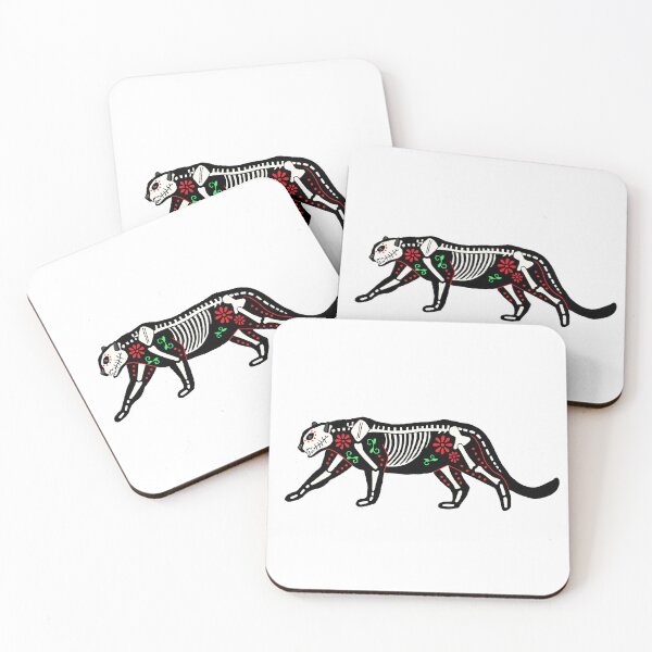 Item preview, Day of the Dead Panther Die Cut designed and sold by JoyousArt4u.