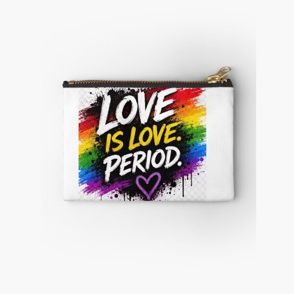 Item preview, Love Is Love Period LGBTQ Rainbow Pride Paint Splash Design designed and sold by Moe Corday Studios.