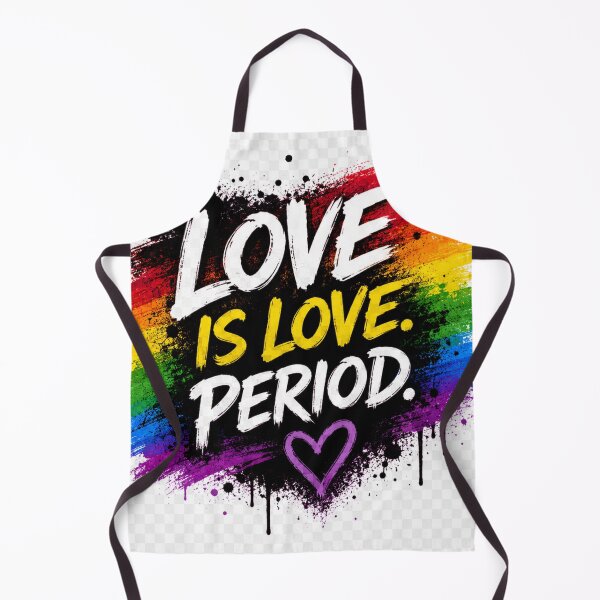 Item preview, Love Is Love Period LGBTQ Rainbow Pride Paint Splash Design designed and sold by Moe Corday Studios.