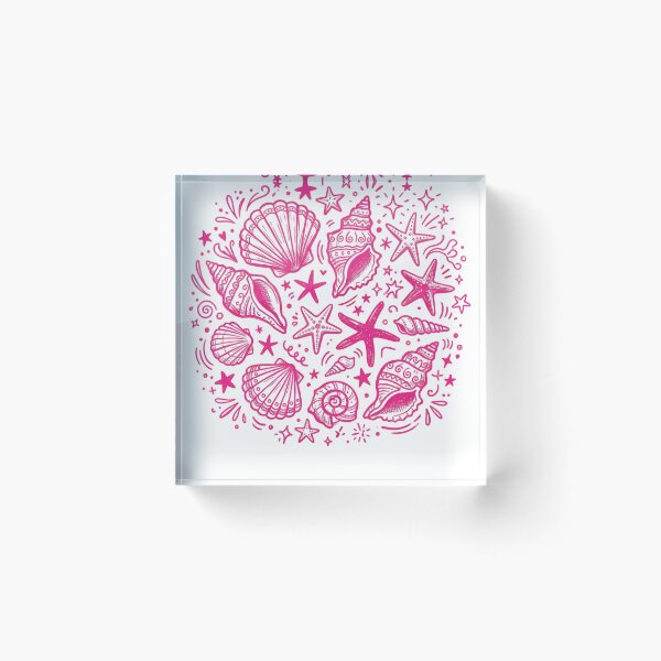 Item preview, Vibrant Seashell Starfish Ocean Beach Doodle Art designed and sold by JMDesignHub.