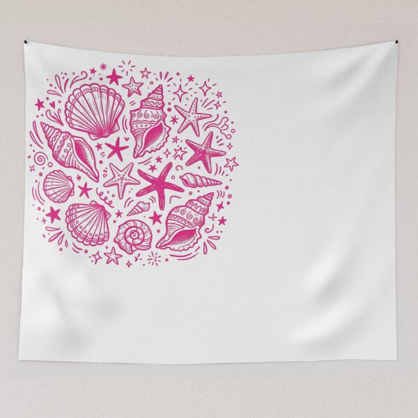 Item preview, Vibrant Seashell Starfish Ocean Beach Doodle Art designed and sold by JMDesignHub.