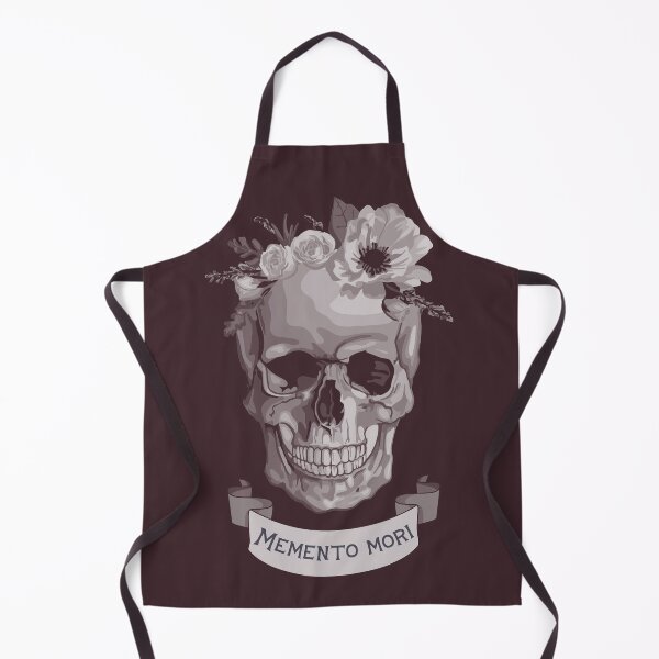Item preview, Memento Mori Skull With Flowers designed and sold by Unhinged Heather.