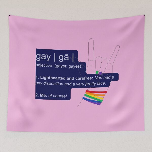 Item preview, Gay Means Happy Dictionary Definition | Funny LGBTQ Pride Design | Lighthearted & Carefree designed and sold by Ginastle26.