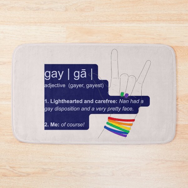 Item preview, Gay Means Happy Dictionary Definition | Funny LGBTQ Pride Design | Lighthearted & Carefree designed and sold by Ginastle26.