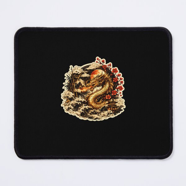 Item preview, Golden Dragon Moon Sticker designed and sold by EduardTT.