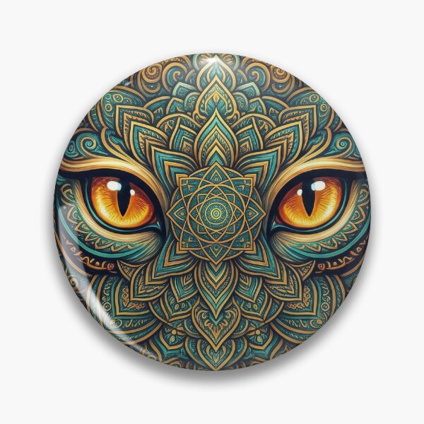 Item preview, Deep Gaze - Schizoid Cat Psychedelic Art designed and sold by NeonCosmos.