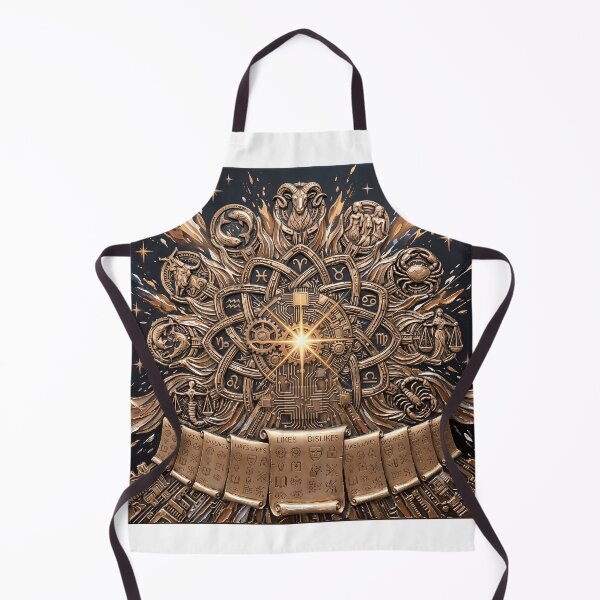 Item preview, Zodiac Wheel of Likes - Golden Astrology Gears & Steampunk Impasto Art designed and sold by SupernovaNote.