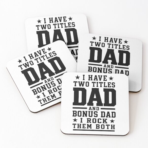 Artikelvorschau, Ich habe zwei Titel: Papa und Bonus-Papa. Vatertag entworfen und verkauft von BornBorn.