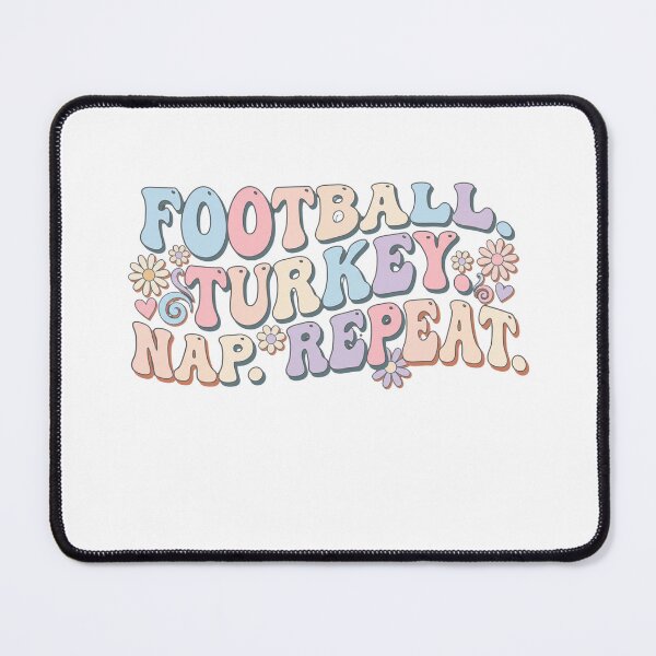 Item preview, Pastel Groovy Football Turkey Schedule designed and sold by Soren Graft.