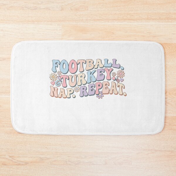 Item preview, Pastel Groovy Football Turkey Schedule designed and sold by Soren Graft.