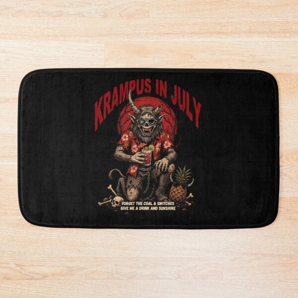 Item preview, Krampus In July – Dark Horror Christmas Funny Summer Shirt Gothic Krampus Gift V9 designed and sold by DarylWelsh2024.