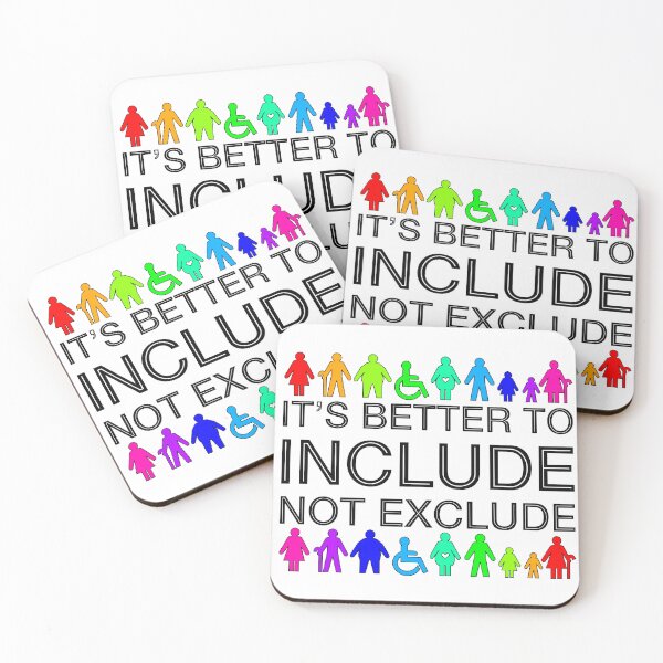 Item preview, It's Better To Include, Not Exclude: Shapes & Sizes (Rainbow) designed and sold by SarahJosArt.