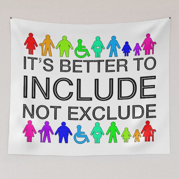 Item preview, It's Better To Include, Not Exclude: Shapes & Sizes (Rainbow) designed and sold by SarahJosArt.