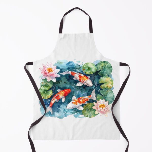 Item preview, Watercolor Koi Fish Pond Design designed and sold by BetweenForms.