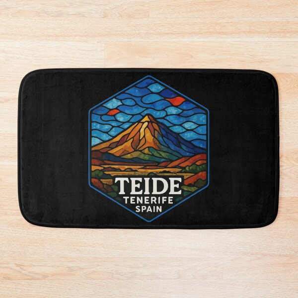 Item preview, Mount Teide Volcano Tenerife Stained Glass Art Travel designed and sold by TomFrontierArt.