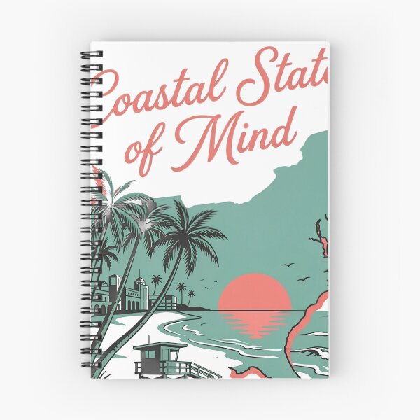 Item preview, Coastal State of Mind Beach Sunset Palm Trees designed and sold by JMDesignHub.