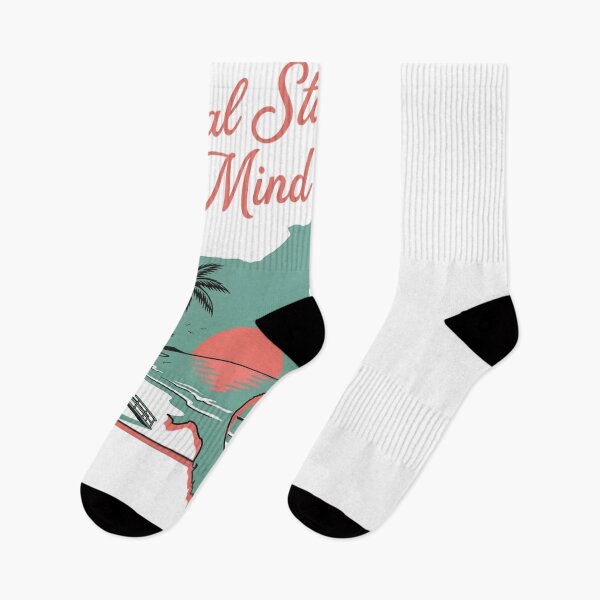 Item preview, Coastal State of Mind Beach Sunset Palm Trees designed and sold by JMDesignHub.