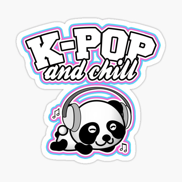 k-pop k pop kpop et chill cadeau de musique coréenne' Autocollant