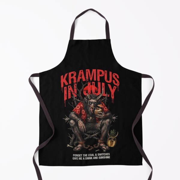 Item preview, Krampus In July – Dark Horror Christmas Funny Summer Shirt Gothic Krampus Gift V4 designed and sold by DarylWelsh2024.