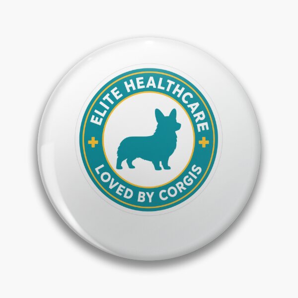 Item preview, Elite Corgi Healthcare Club | Modern Nursing Emblem Ar designed and sold by Corgi & co Shop.