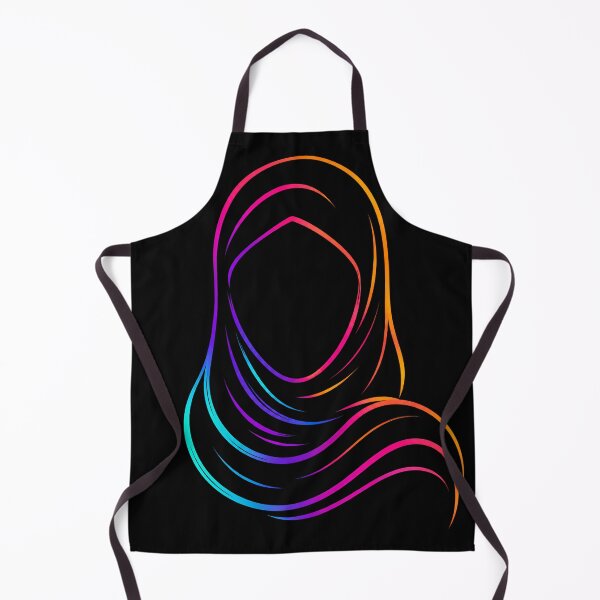 Item preview, Neon Glow Hijab Silhouette Minimalist Art designed and sold by Tharaazu.